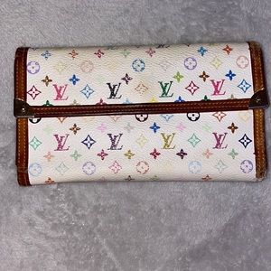 Louis Vuitton multi colored monogram long wallet
